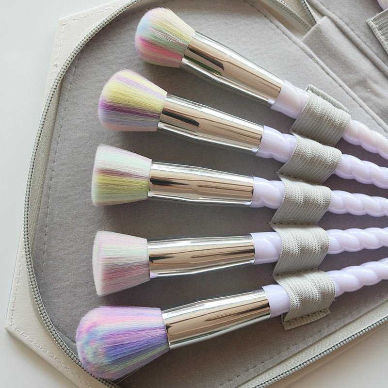 Beauty Lust Rainbow Handle Makeup Diamond Bag (10 Pcs) - Beauty Lust