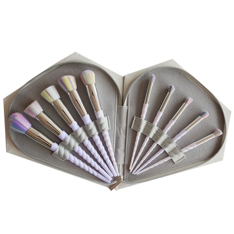 Beauty Lust Rainbow Handle Makeup Diamond Bag (10 Pcs) - Beauty Lust